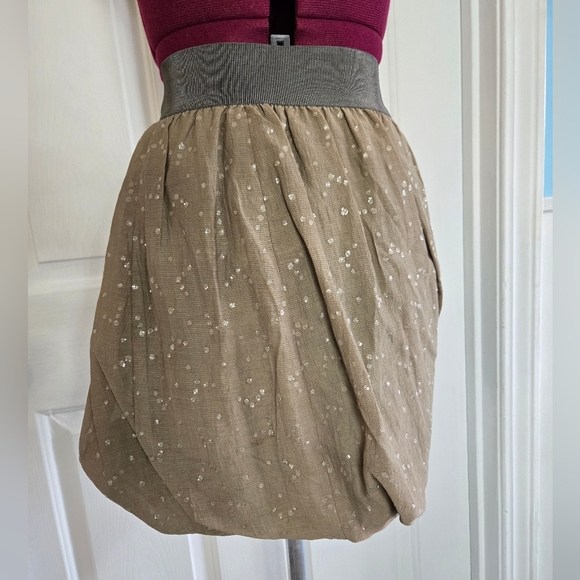 J. Crew Cotton Silk Blend Raindrop Bubble Mini Skirt Size 0 - Picture 3 of 12